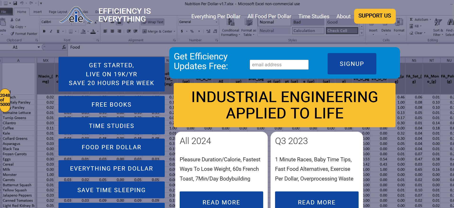 Efficiency Is Everything site
